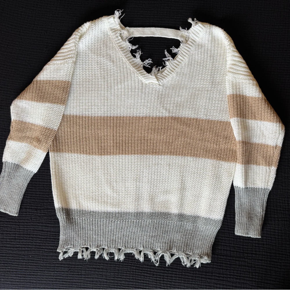 Colorblock Knit Sweater